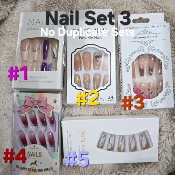 LONG Length Press On Nails- 3 for $10! Mix & Match - Picture 4 of 5